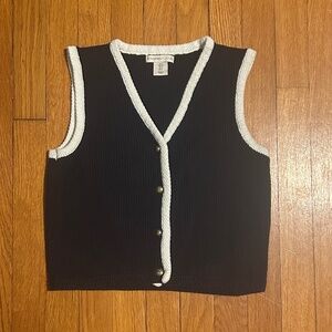 Sincerely Jules Navy Buttoned Knit Vest Women’s S